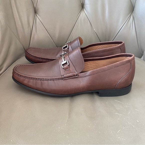 Peter Millar Hyperlight Brown Leather Bit Loafer Shoes Men’s Size 13 main image 4